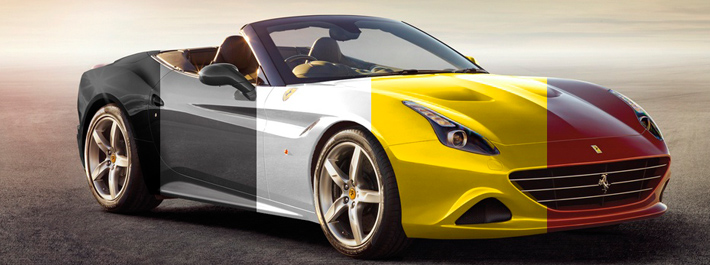 Ferrari California - colours theme